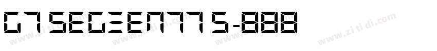 G7 segment7 S字体转换 G7 segment7 S字体转换